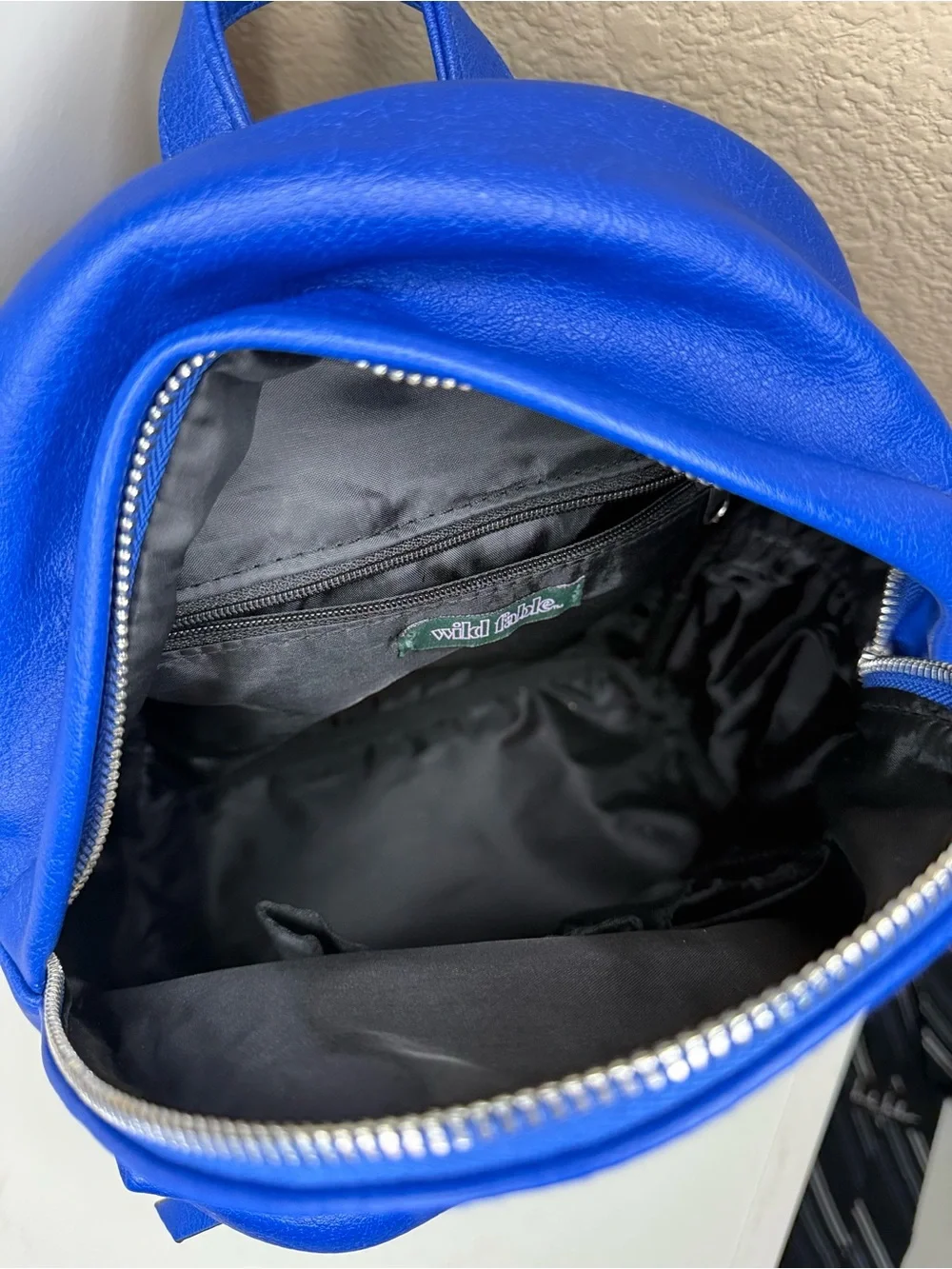 Wild Fable Cobalt Blue Mini Backpack Faux Leather Y2K Target Daypack